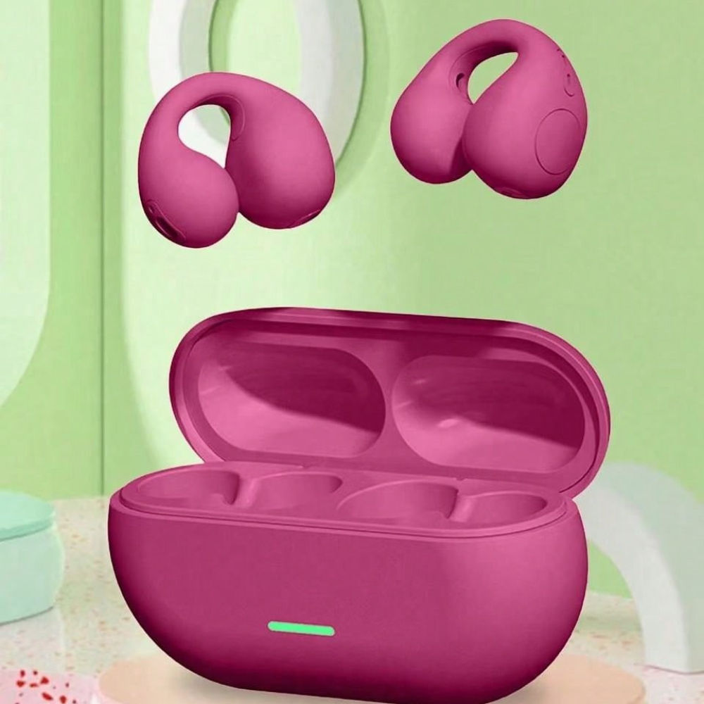 T75 Fone Bluetooth Headset 5.3 Wireless Bone Conduction Headphones Clip Ear Musi