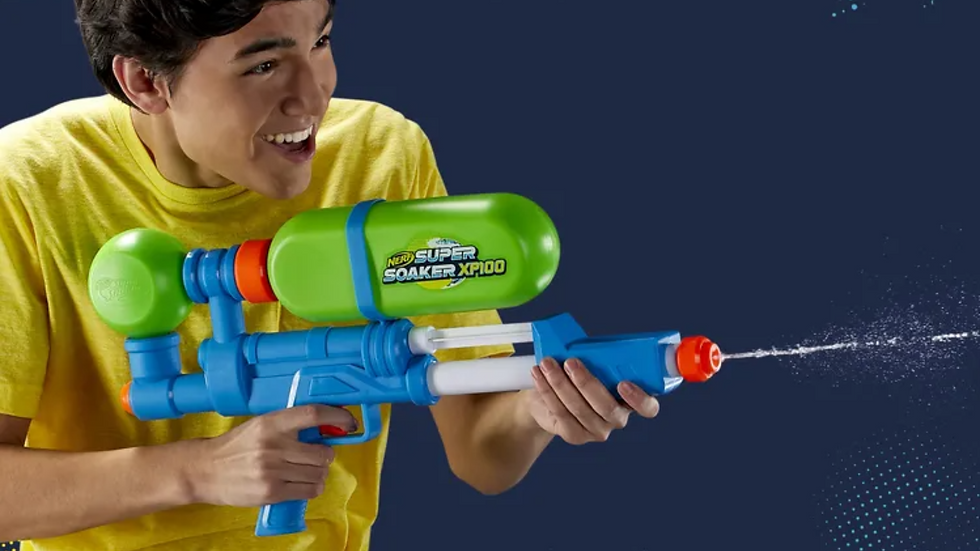 Engineer Working for NASA With Super-Soaker