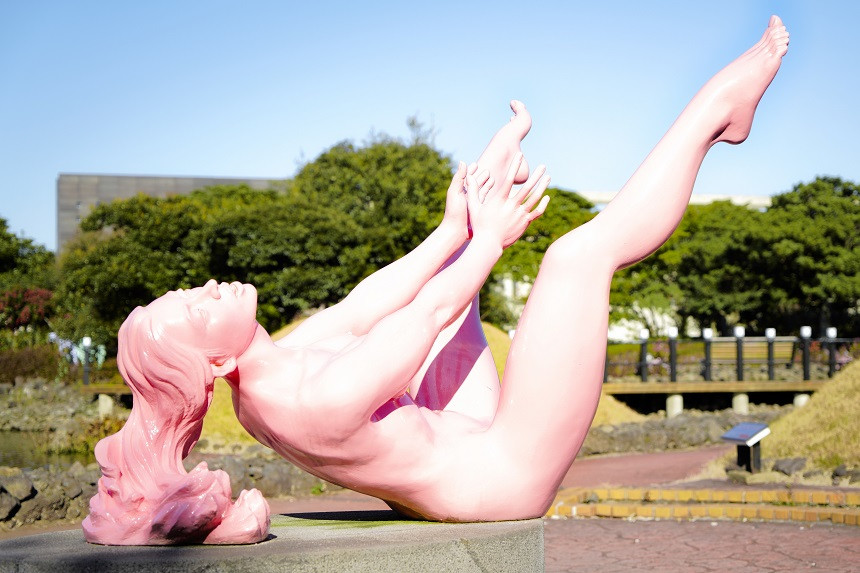 Frauenstatue im Sex Park auf Jeju Island