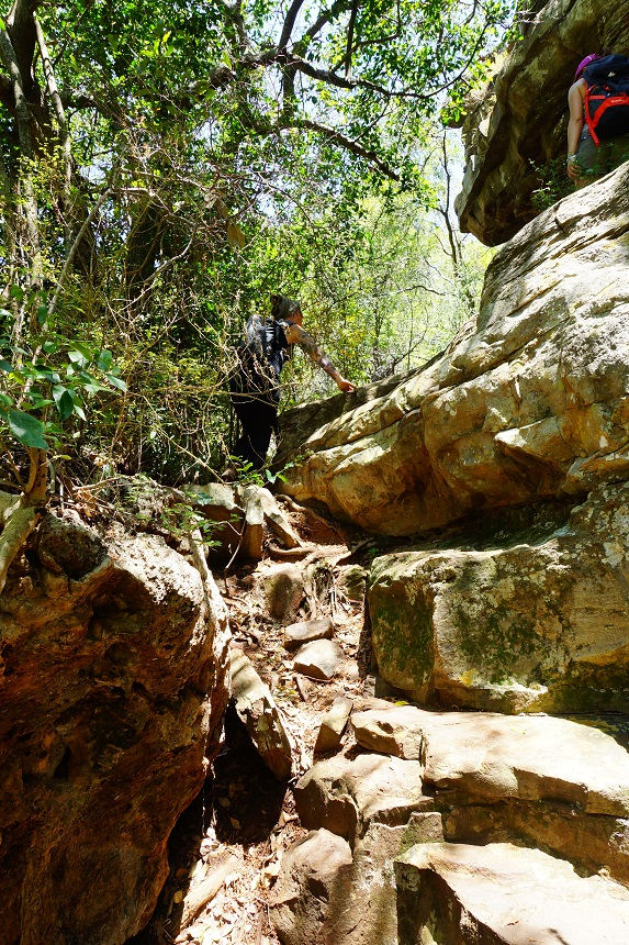 Steile Anstiege auf der Lorie Wanderung - Blyde River Canyon