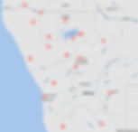 Namibia Karte mit unseren Camps