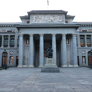 Exterior view of the Museo del Prado, Madrid