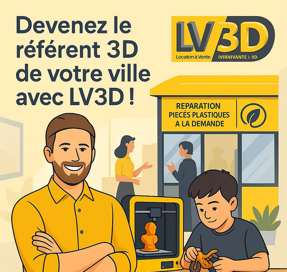 Pourquoi ouvrir un magasin qui vend de l'impression 3D avec LV3D ?