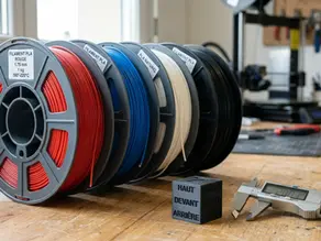 Caractéristiques des filaments 3D : le guide complet 2026