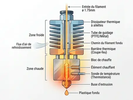 Hotend d'imprimante 3D : guide complet pour bien choisir
