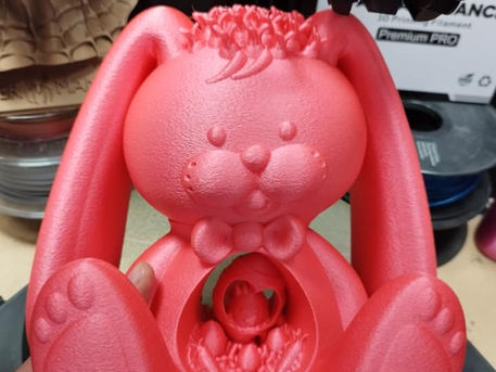 Imprimez votre lapin de Pâques avec l'imprimante 3D FL Sun V400 et le filament Wanhao Rose !