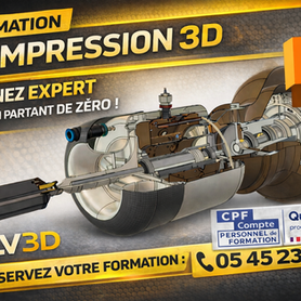 Utiliser son CPF pour une formation en ligne à l’impression 3D en e-learning chez LV3D