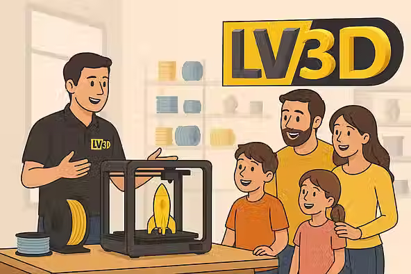 Formation à l'impression 3D chez LV3D
