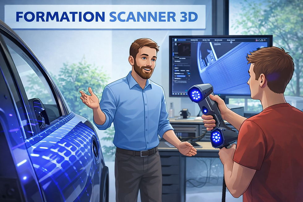 
Formation en Impression 3D Certifiée Qualiopi et Éligible au CPF : Fusion 360, Blender, Scanner 3D, Bambu Studio.