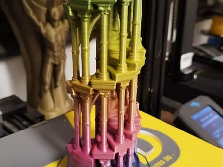 Un décor d'aquarium avec du filament arc en ciel en 3D !