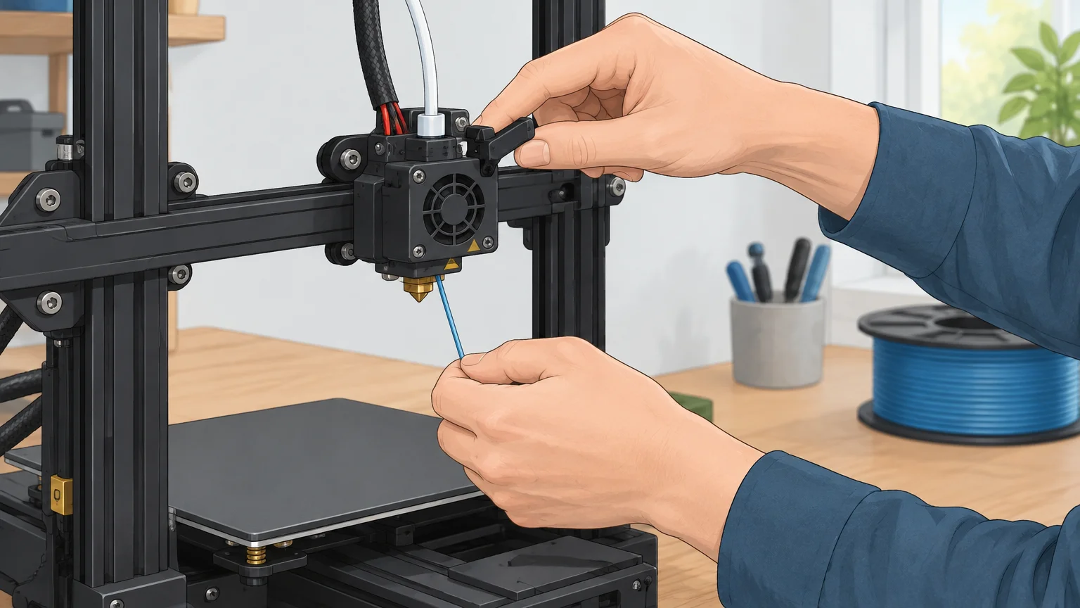 Comment changer le filament sur une imprimante Ender 3