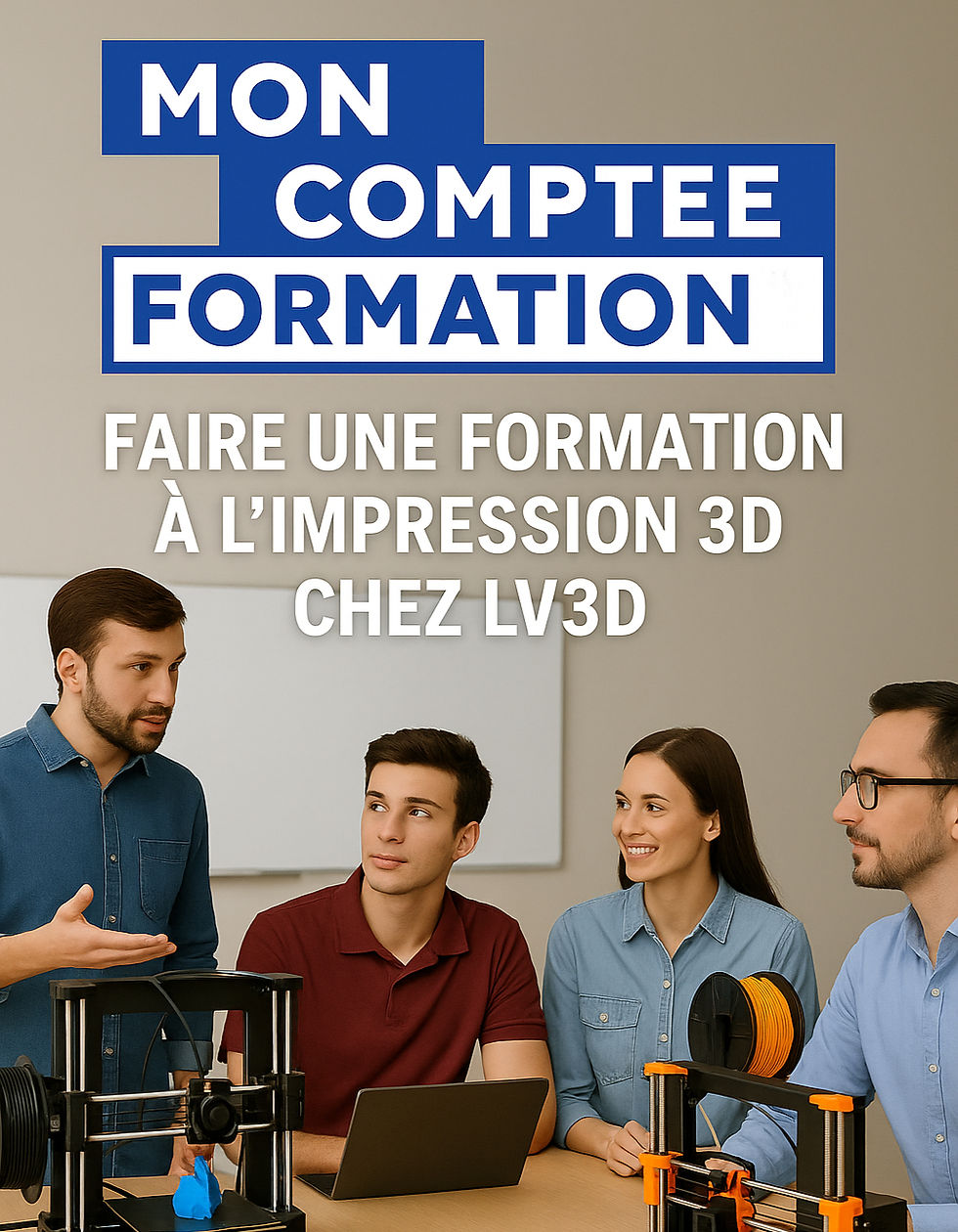 formation impression 3d avec imprimante fourni CPF