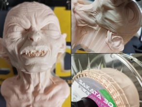 On imprime Gollum en 3D avec du filament peau !