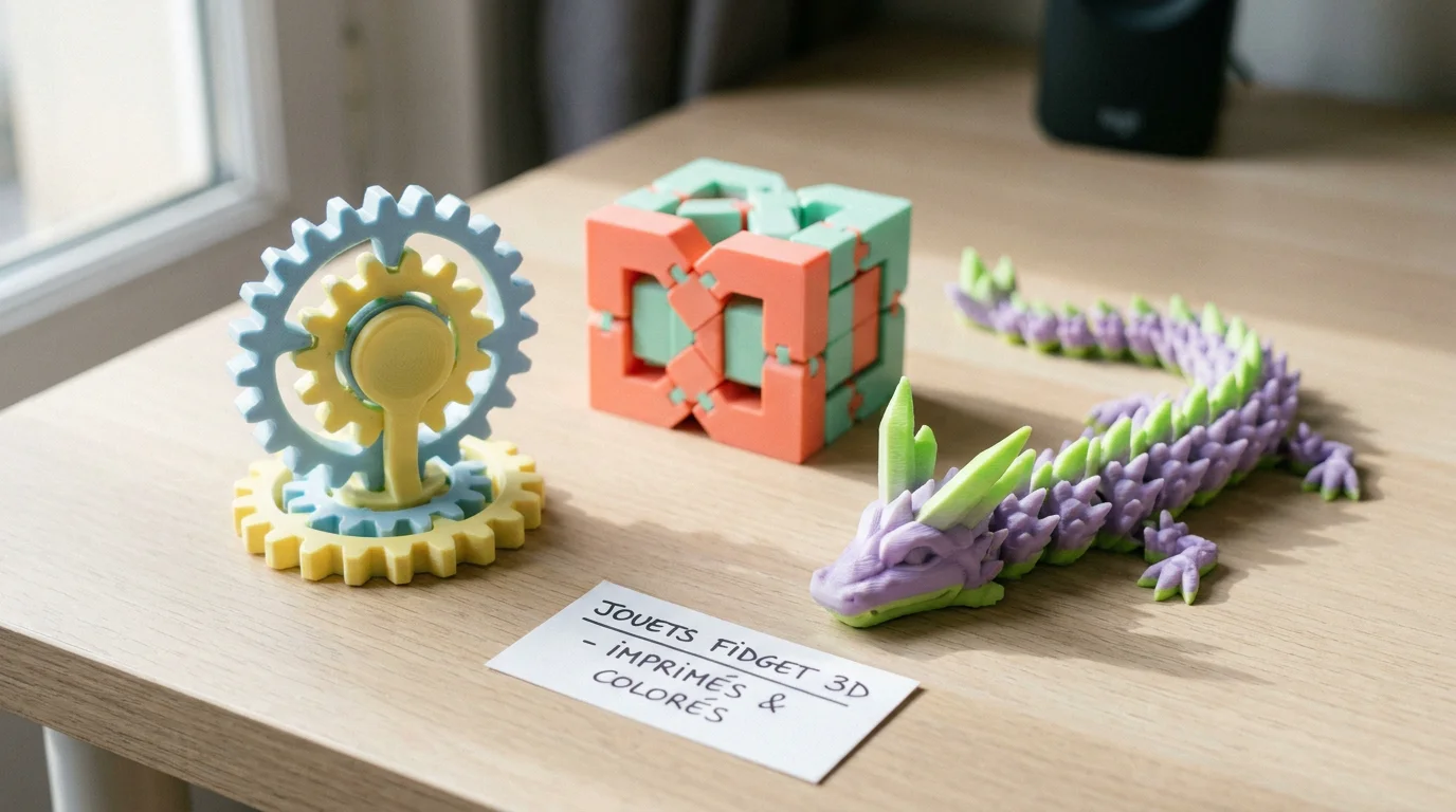 Jouets Fidget Imprimés en 3D : Guide Complet pour les Créer