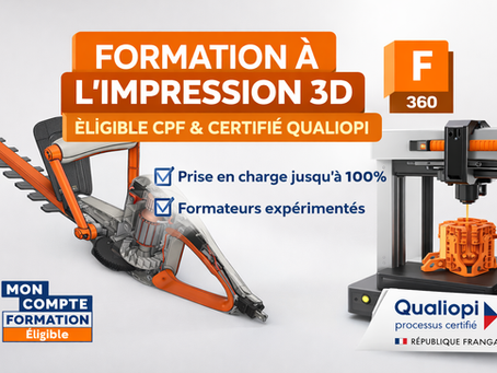 Formation à l'impression 3D avec votre Compte Personnel de Formation.