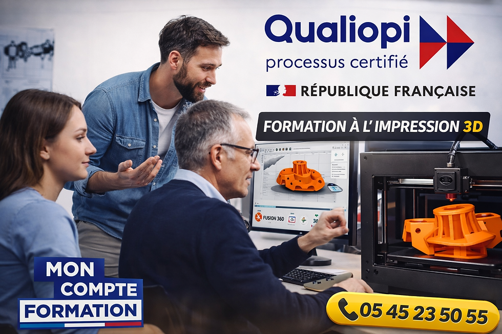 Formation en impression 3D en Suisse romande.