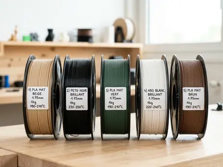 Quel filament choisir pour imprimante 3D : le guide complet