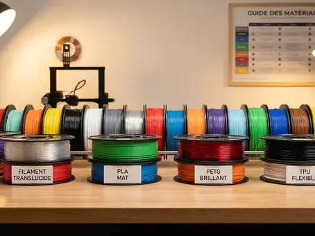 Tableau comparatif des filaments 3D : choisir le bon matériau
