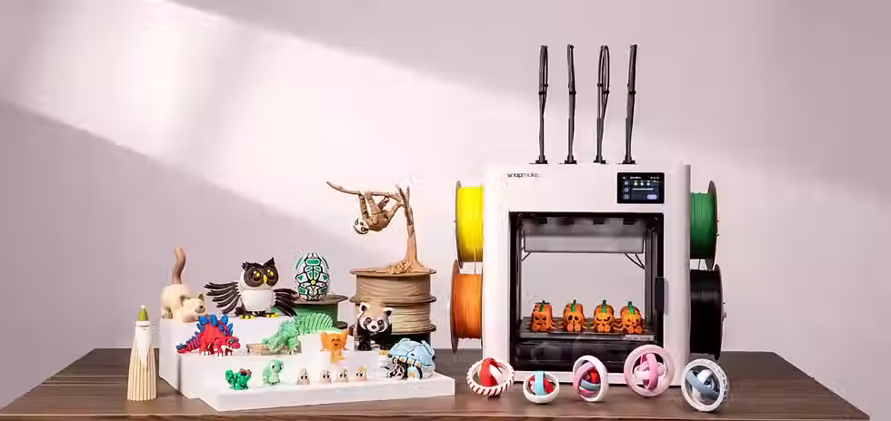 Snapmaker U1 chez LV3D : l’imprimante 3D multicolore nouvelle génération pour imprimer plus vite, réduire le gaspillage de filament 3D et passer à un niveau supérieur en impression 3D.