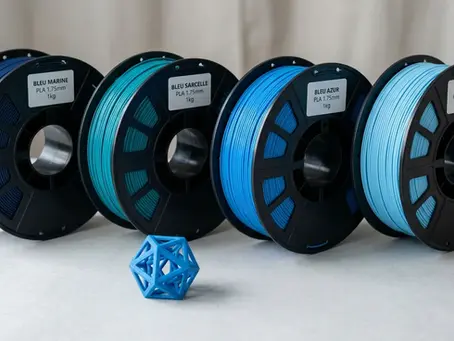 Filament 3D bleu : bien le choisir et l'imprimer en 2026