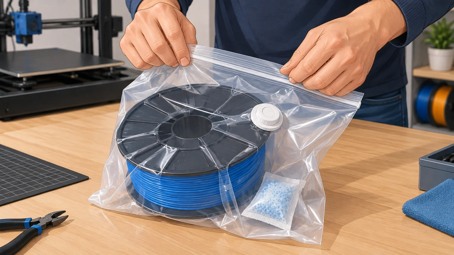 Sac sous vide pour bobine de filament 3D : mode d’emploi