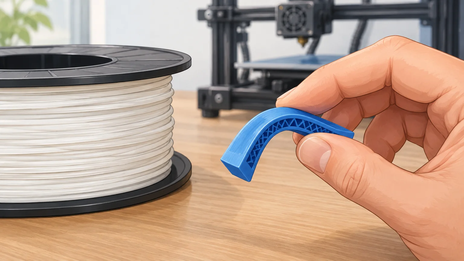 Tableau des types de filament 3D : usages et critères