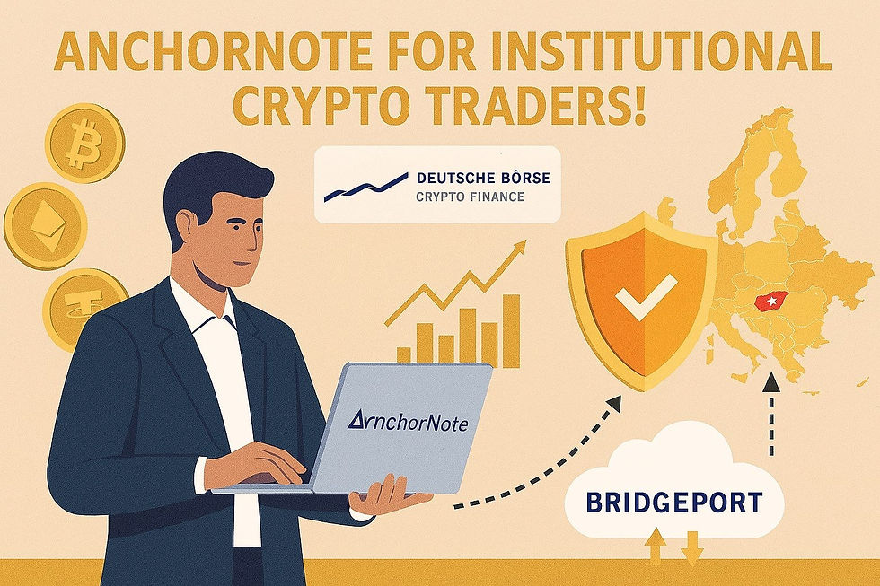 Crypto Finance's AnchorNote: Revolutionizing Institutional Custody with Off-Exchange Settlements