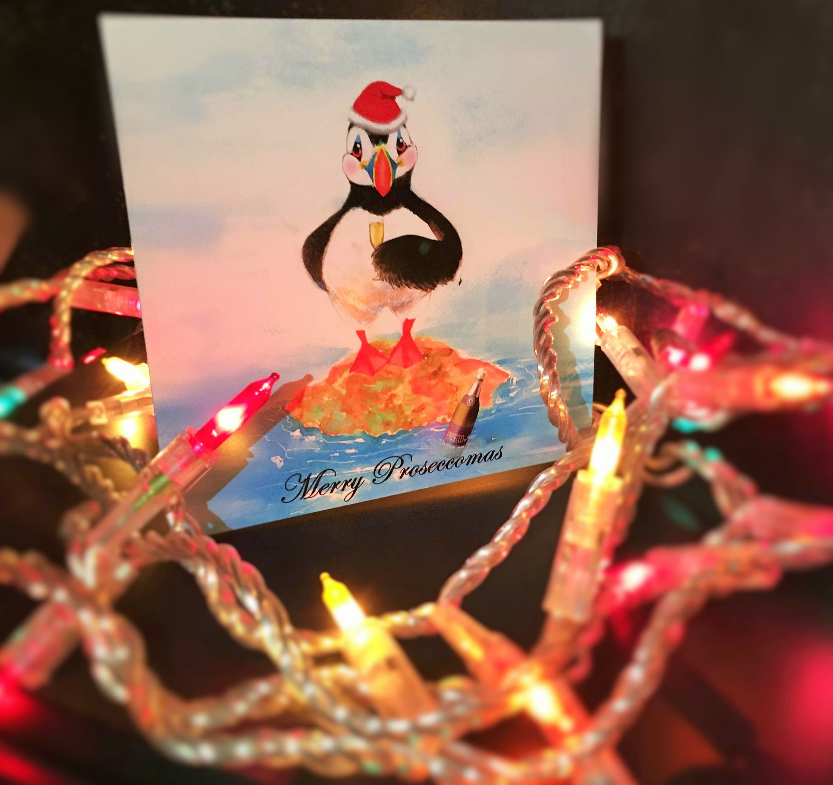 Merry Proseccomas card