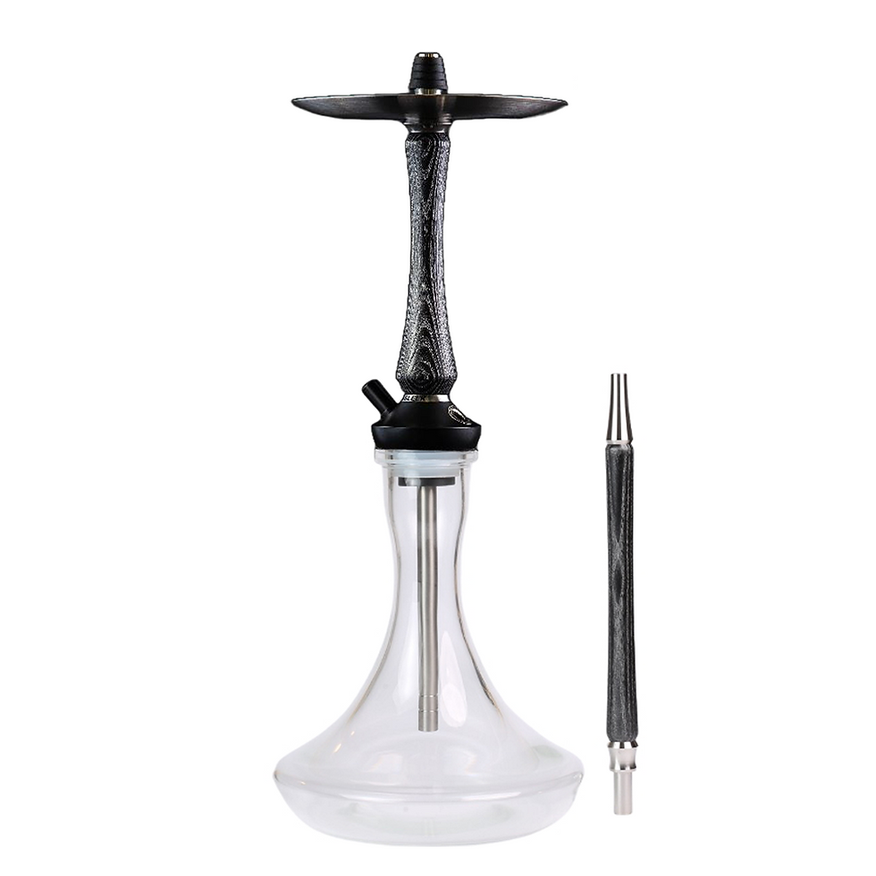 Union Hookah Sleek Black Silver | Shisha.J