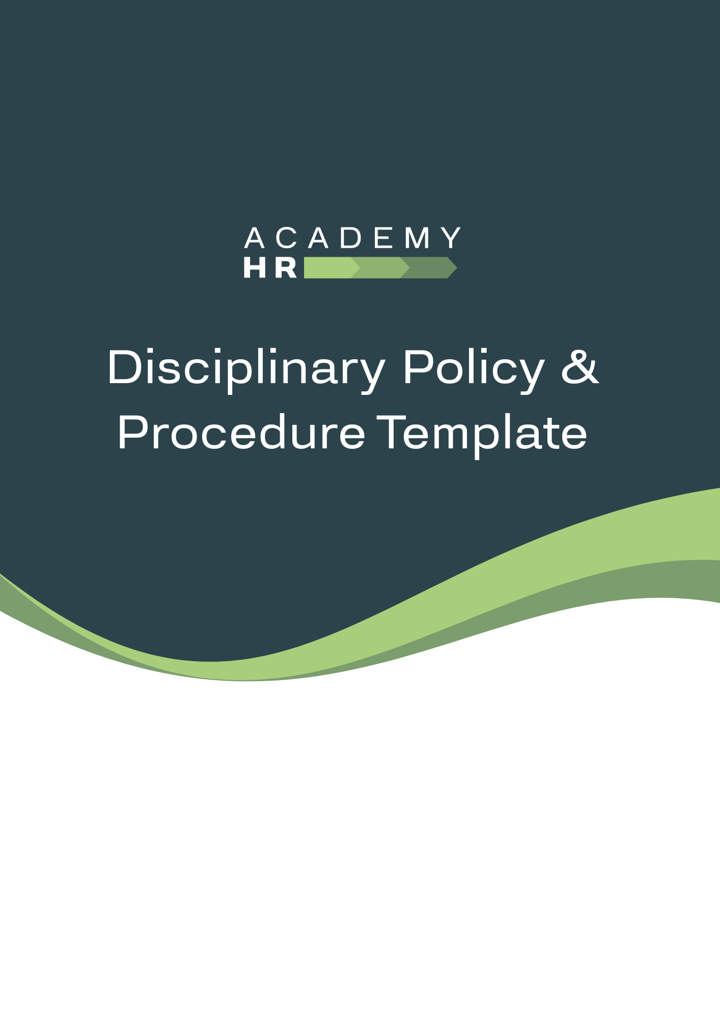 Disciplinary Policy & Procedure - Template