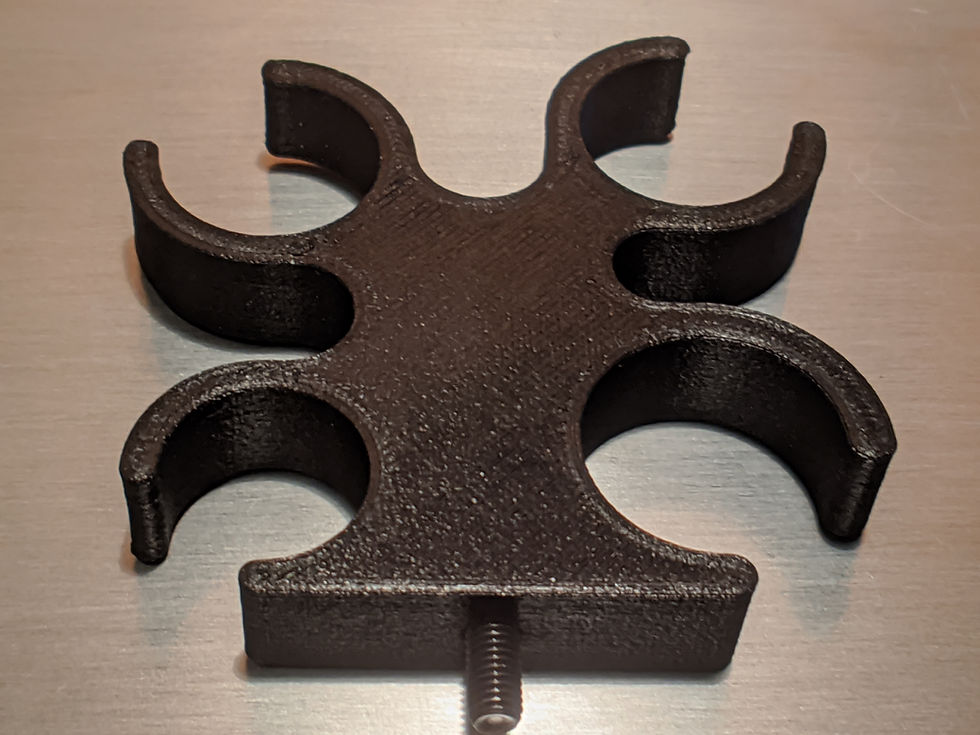 Thumbnail: Nylon Four Line Mount for two A/C lines and two heater hoses