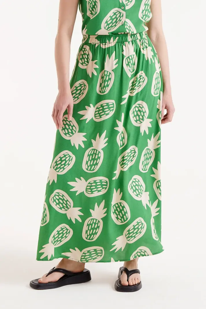 Miniatura: Falda midi estampado Ananas