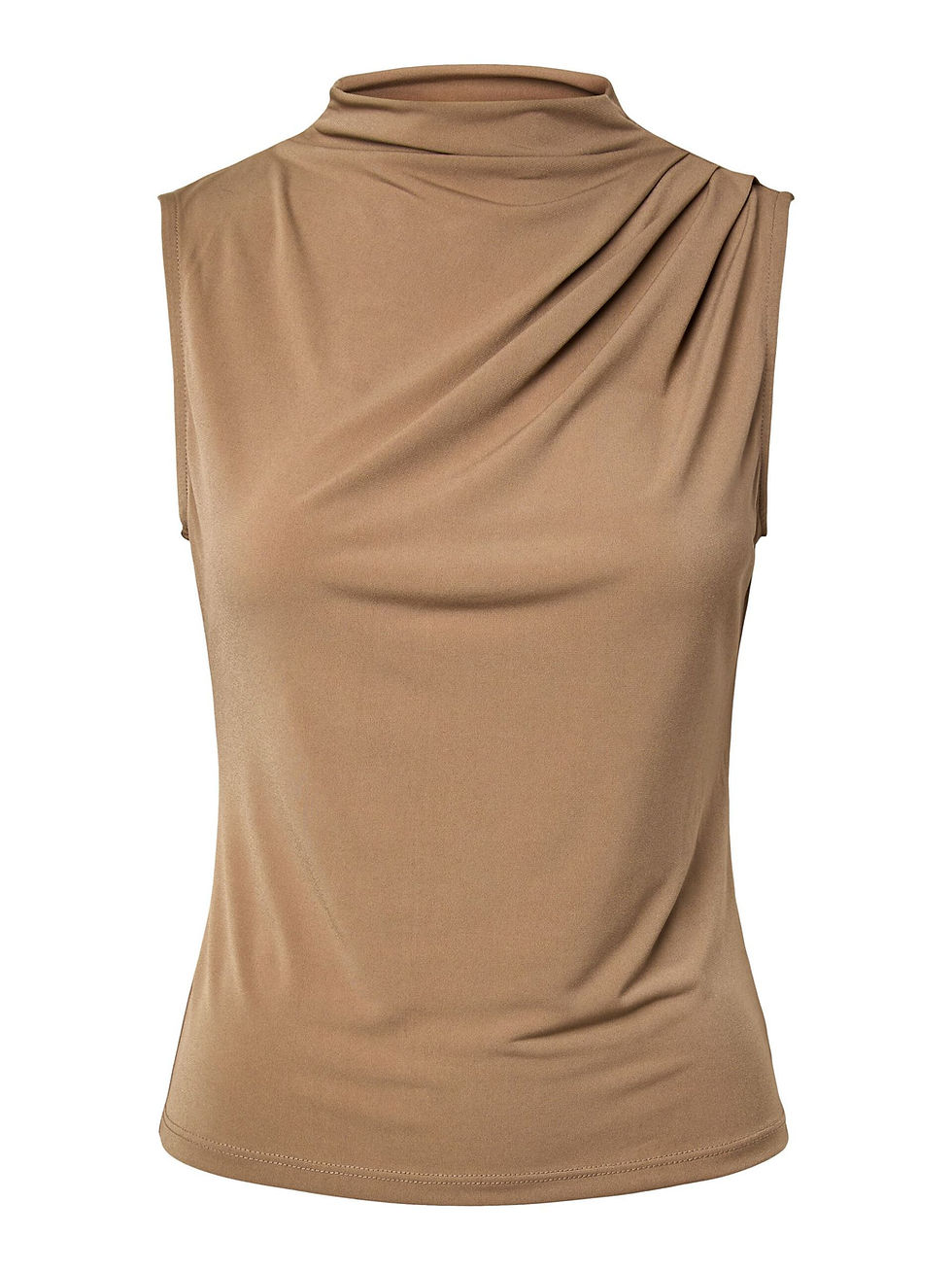 Miniatura: Top drapeado taupe