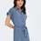 Miniatura: Vestido camisero largo azul