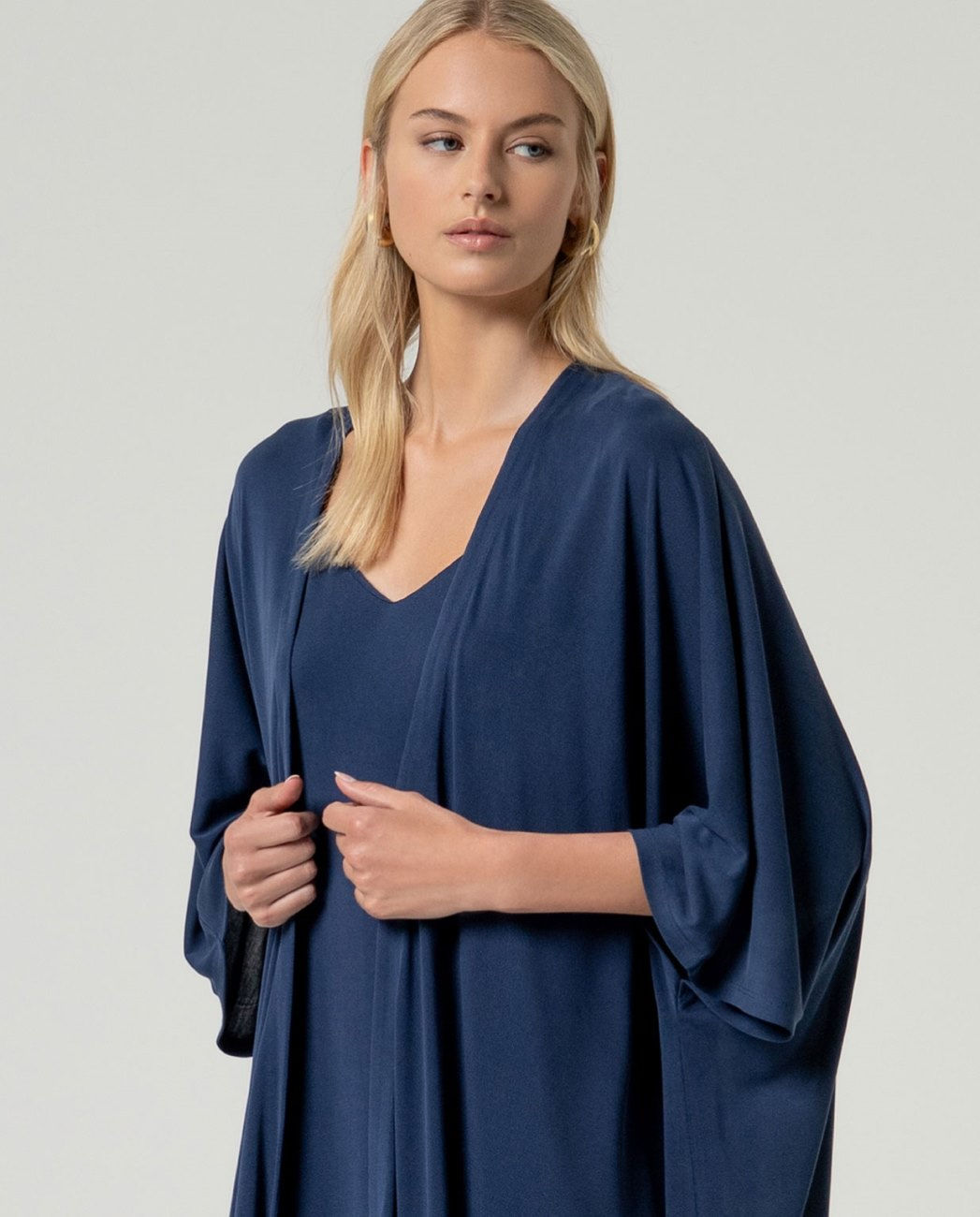 Kimono modal azul
