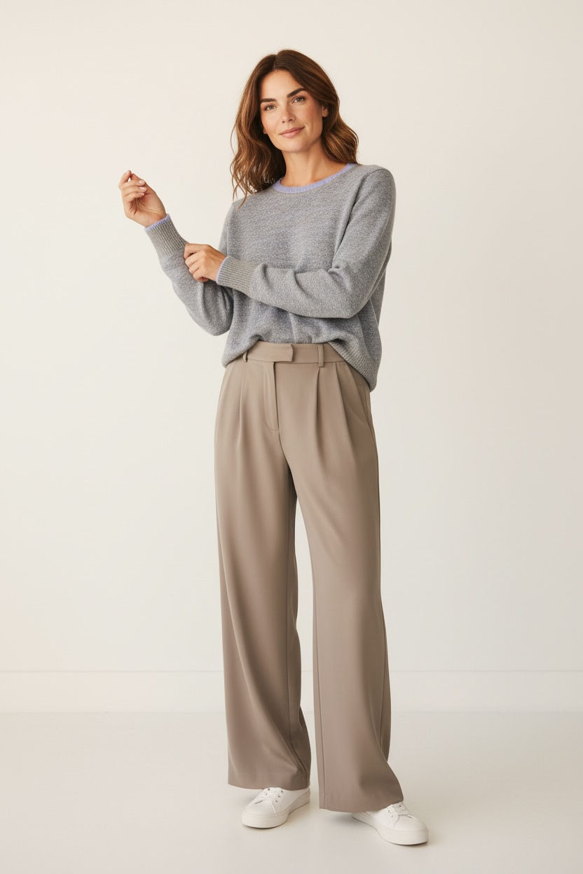 Miniatura: Jersey jacquard azul claro 