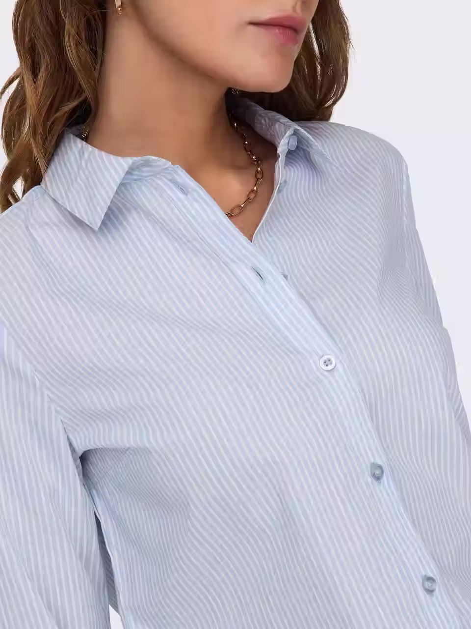Camisa rayas azul y blanco