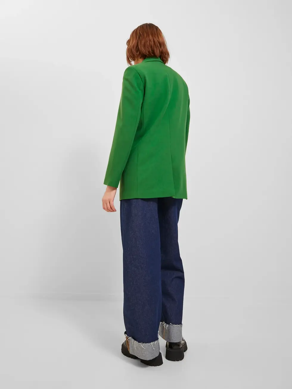 Miniatura: Chaqueta blazer verde amplia 
