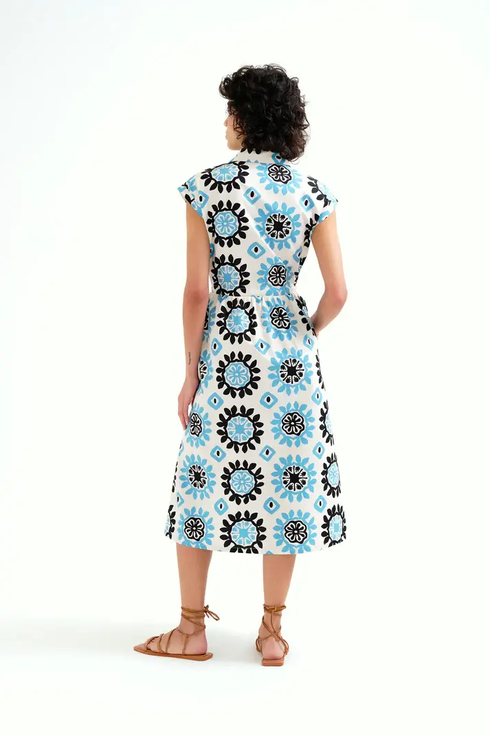 Miniatura: Vestido midi con estampado Waterfall