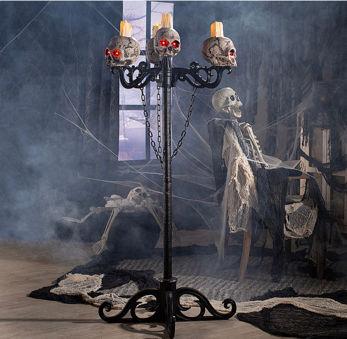 Skull candelabra 