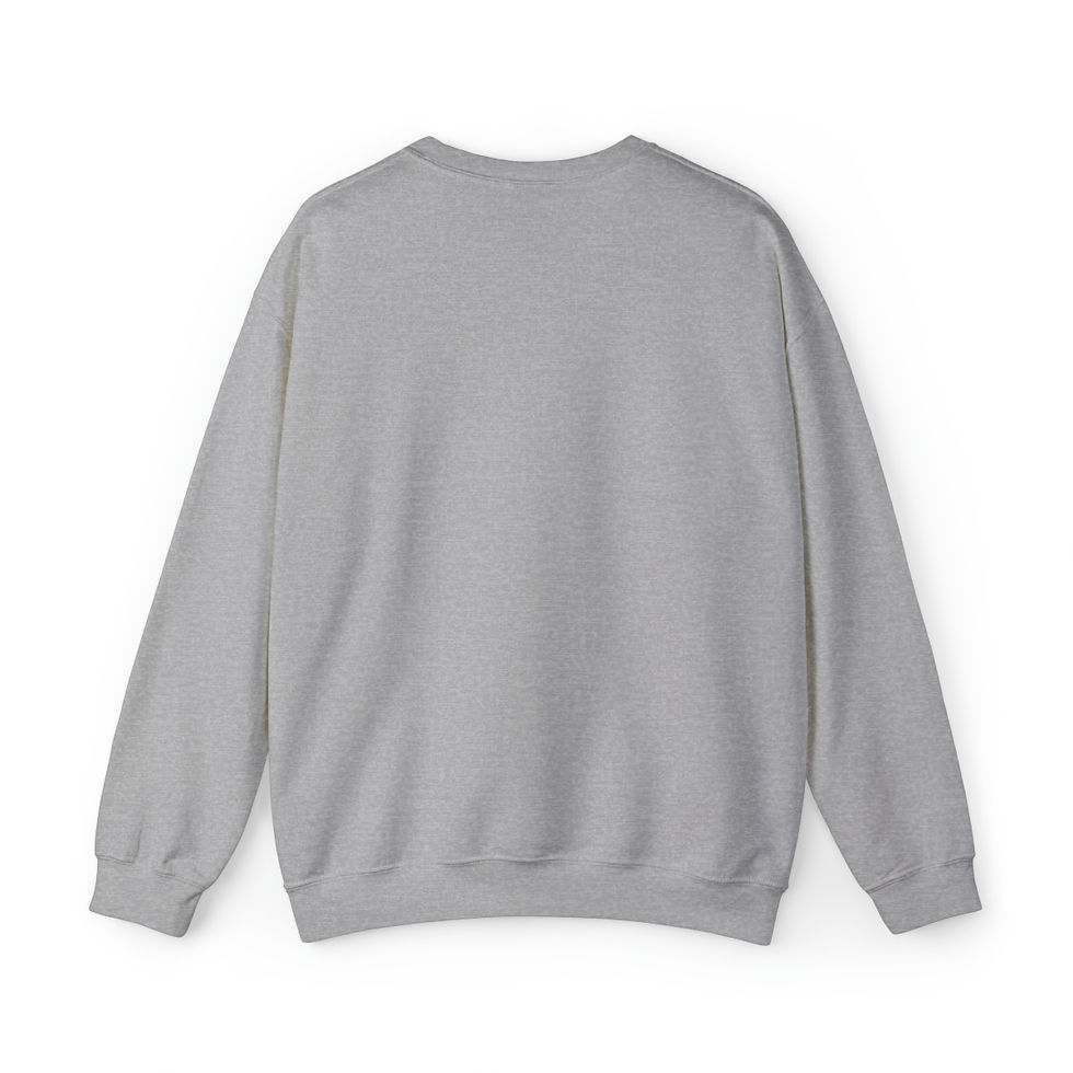 Thumbnail: Back of gray sweatshirt. People Are Very Complicated Unisex tshirt. Plain design, white background.