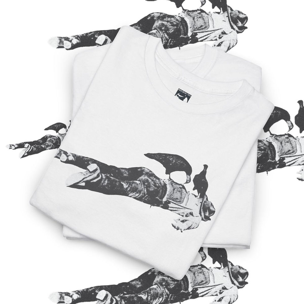 Thumbnail: White t-shirt with print of a person, Sunshine On My Headphones Unisex tshirt. Style, indiemusictees