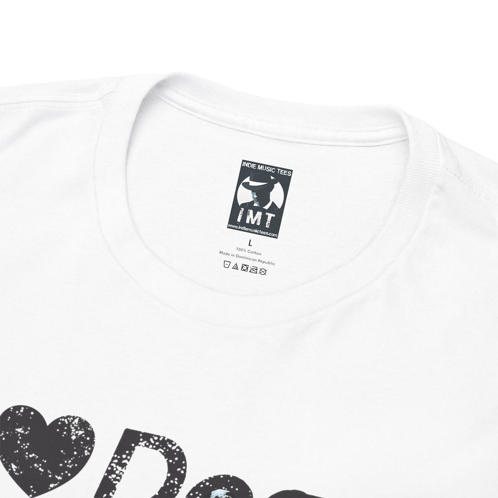 Thumbnail: White t-shirt with heart and text detail, Ugly Cars Unisex tshirt from indiemusictees.