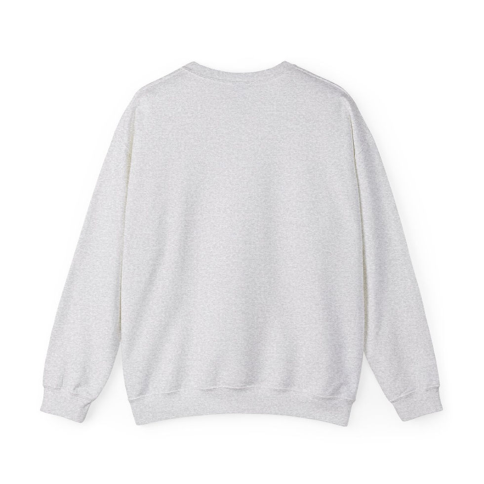 Thumbnail: White sweatshirt, blank back, casual wear, comfortable, perfect for branding indiemusictees.