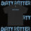Thumbnail: Black Dirty Rotter t-shirt with light blue lettering, indiemusictees apparel.
