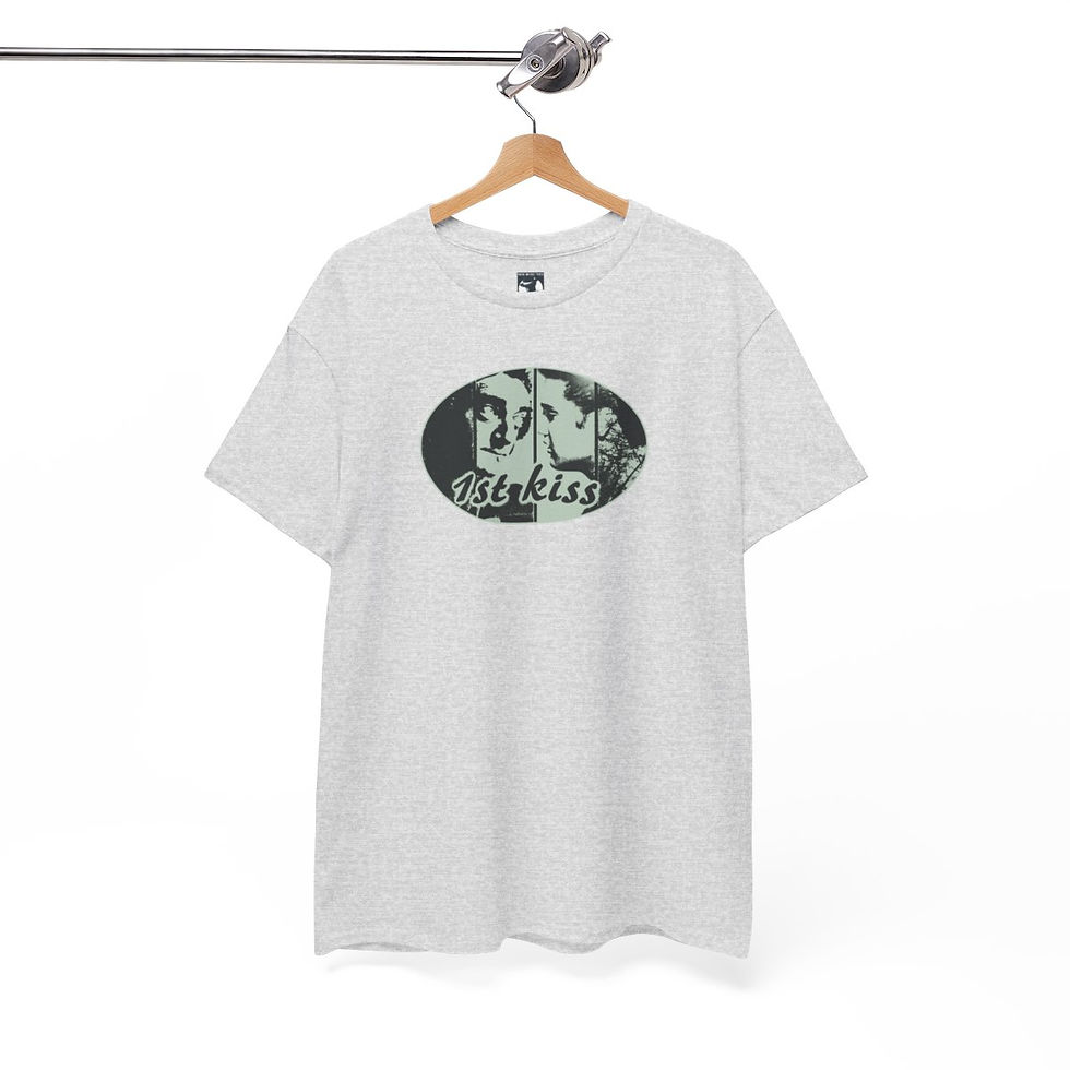 Thumbnail: White t-shirt with oval design and text, Embrace Dub Music Unisex tshirt. dub music tshirt indiemusictees