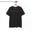 Thumbnail: Product: Malfunctioning Unisex tshirt black front hanging from a rail