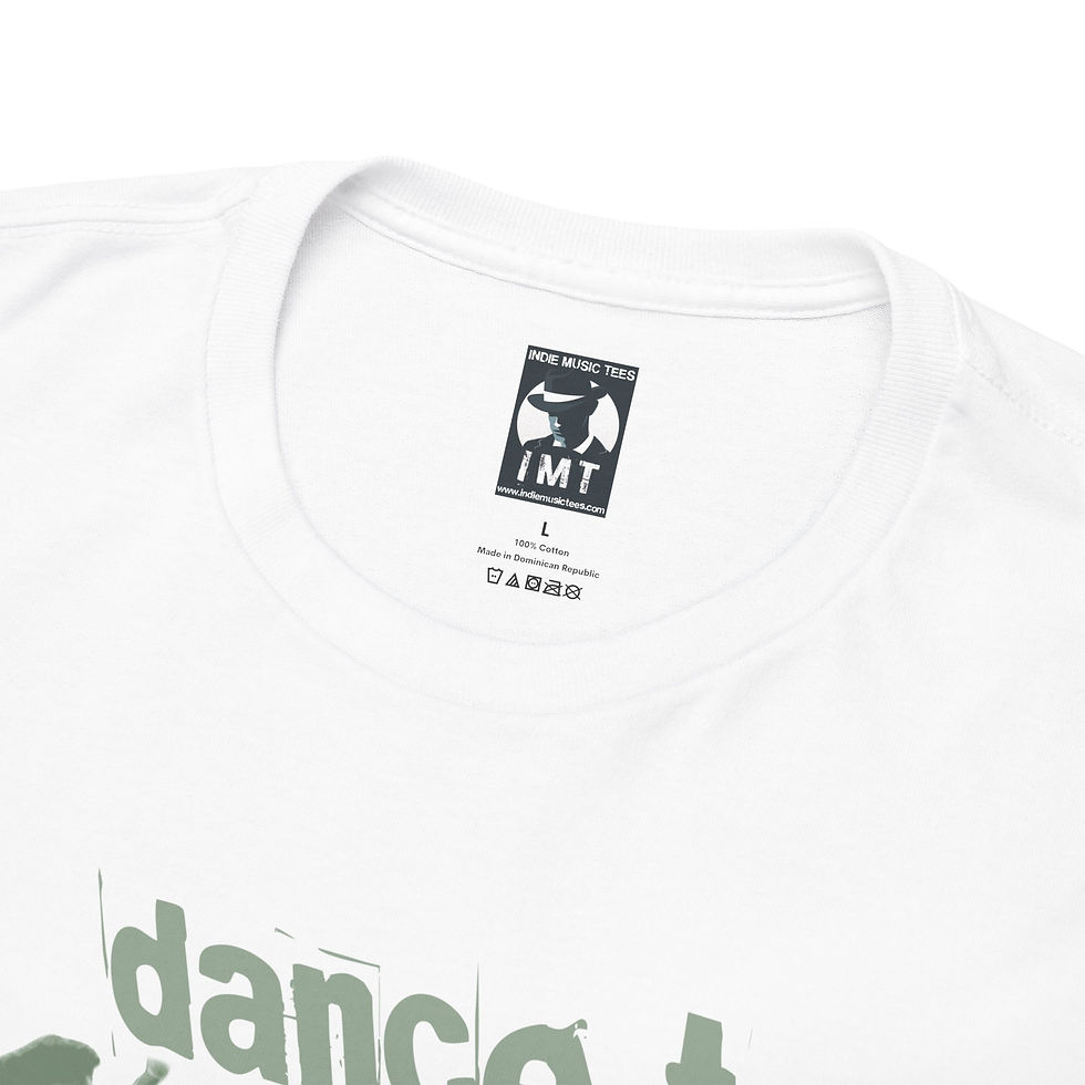 Thumbnail: dance to punk white tshirt front neck