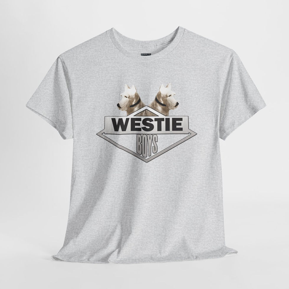 Thumbnail: Westie logo t-shirt featuring dog graphic design, Scooter Love Unisex tshirt, indiemusictees.