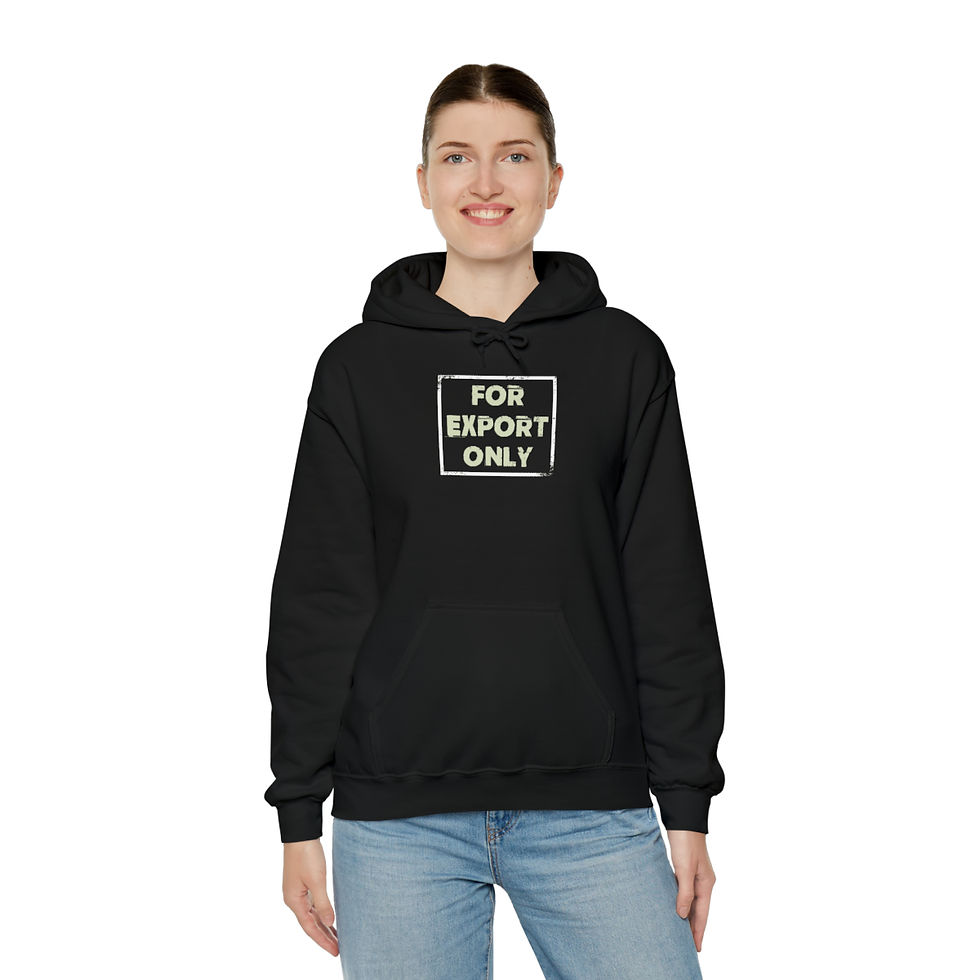 Thumbnail: Woman wearing black hoodie with the text 